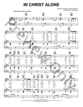 In Christ Alone piano sheet music cover